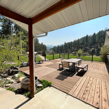 Woodsley outside deck