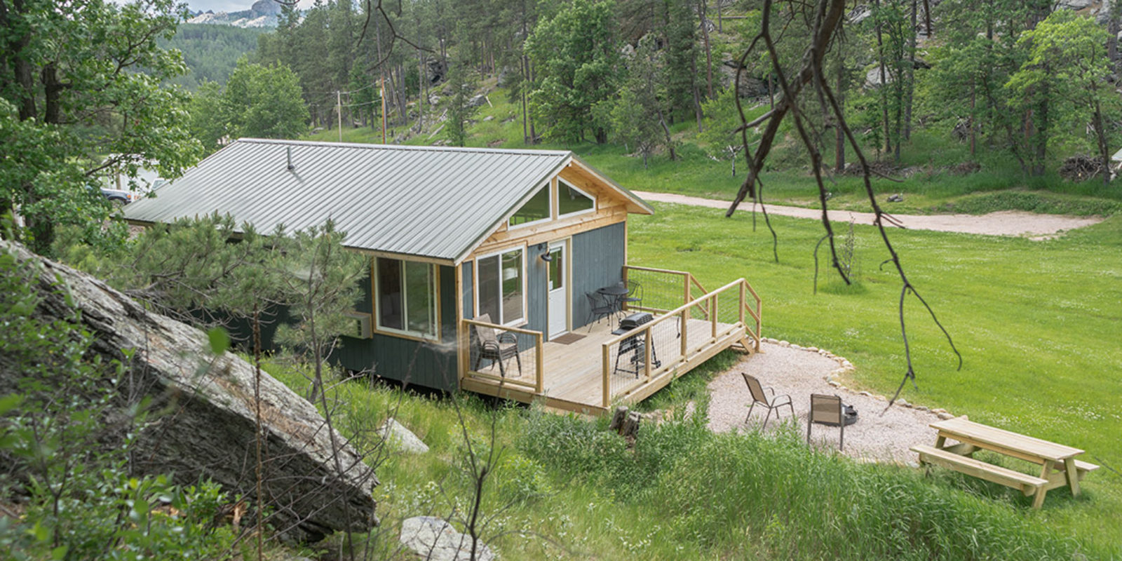 The Notch Cabin outside