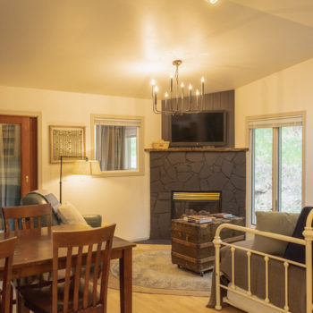 The Sage Living Room Fireplace