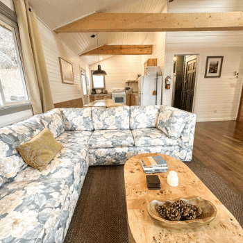 Poppy cabin living room